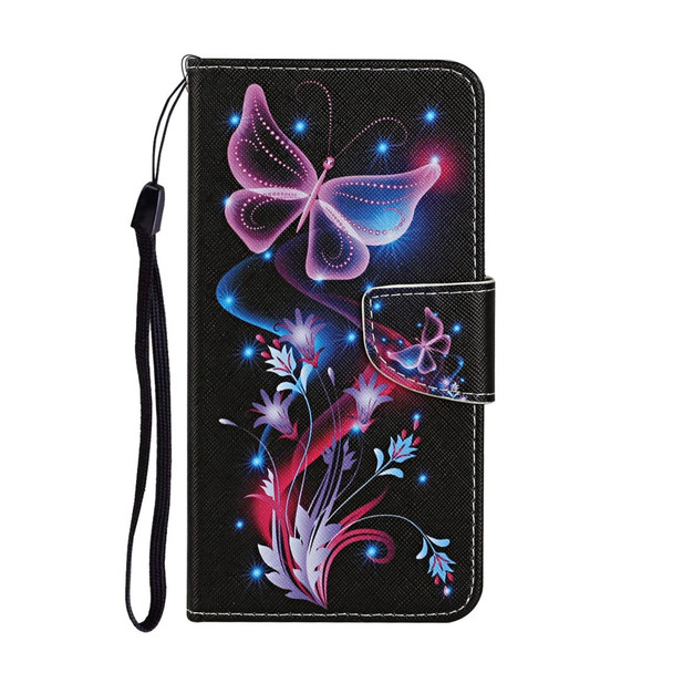 OPPO Realme 6i Colored Drawing Pattern Horizontal Flip Leather Case with Holder & Card Slots & Wallet(Color Butterfly)