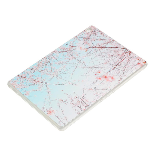 Lenovo Tab M10 Painted TPU Tablet Case(Cherry Blossoms)