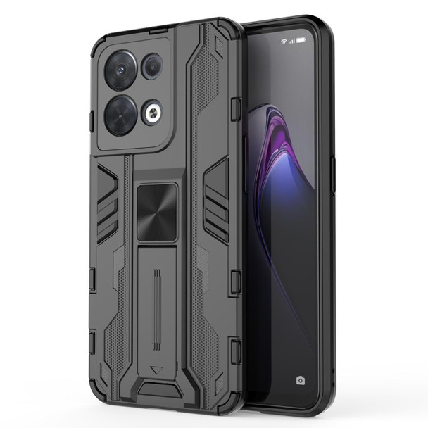 OPPO Reno8 5G Supersonic PC + TPU Shock-proof Phone Case(Black)