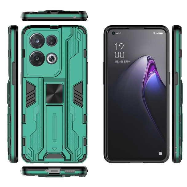 OPPO Reno8 Pro 5G Supersonic PC + TPU Shock-proof Phone Case(Green)