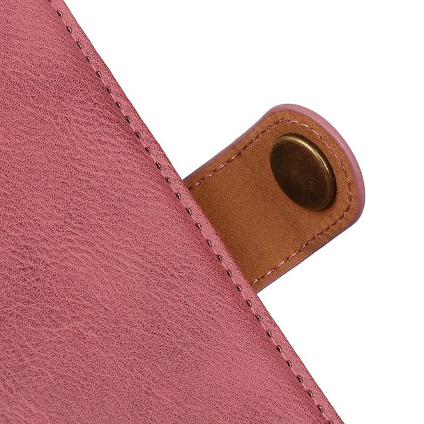 Xiaomi Redmi Note 10 Pro KHAZNEH Cowhide Texture Horizontal Flip Leather Case with Holder & Card Slots & Wallet(Pink)