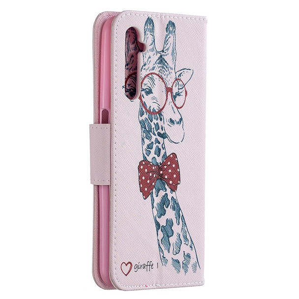 OPPO Realme 6 Colored Drawing Pattern Horizontal Flip Leather Case with Holder & Card Slots & Wallet(Deer)