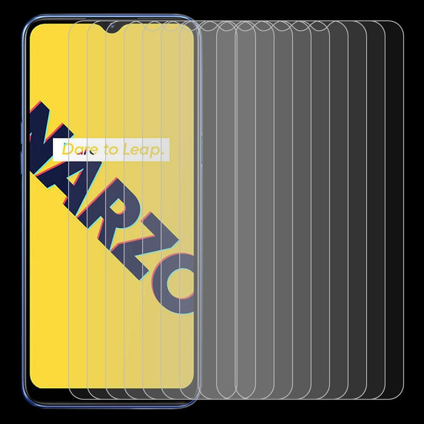 OPPO Realme Narzo 10A 10 PCS 0.26mm 9H 2.5D Tempered Glass Film