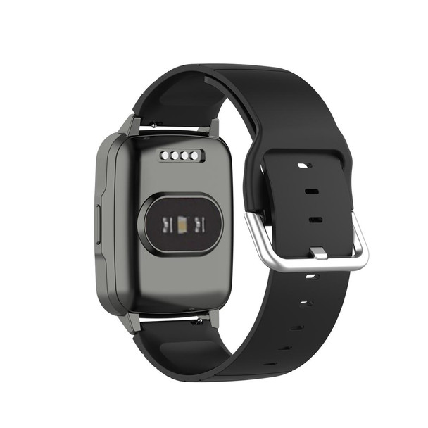 Xiaomi Haylou Smart Watch LS01 / Smart Watch 2 LS02 Silicone Watch Band, Size: 19mm(Black)