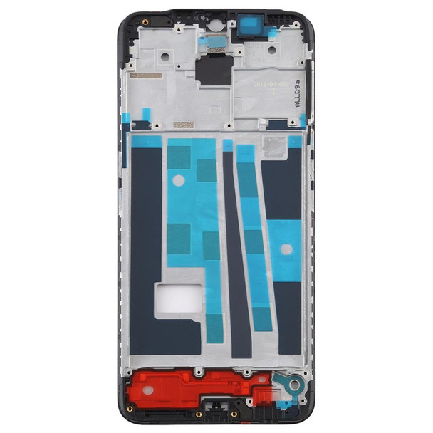 Front Housing LCD Frame Bezel Plate for OPPO A9 (Black)