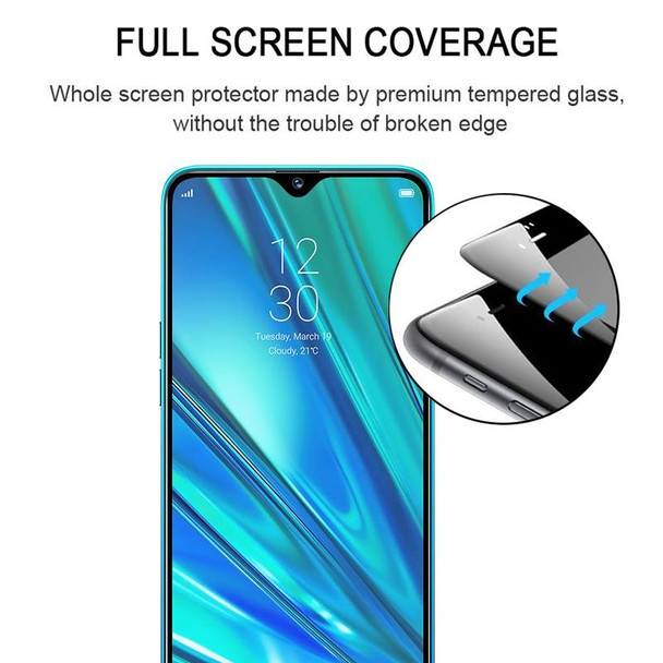 OPPO Realme 5 Pro Full Glue Full Cover Screen Protector Tempered Glass Film