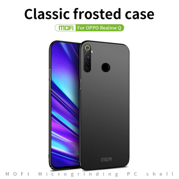 OPPO Realme Q MOFI Frosted PC Ultra-thin Hard Case(Gold)