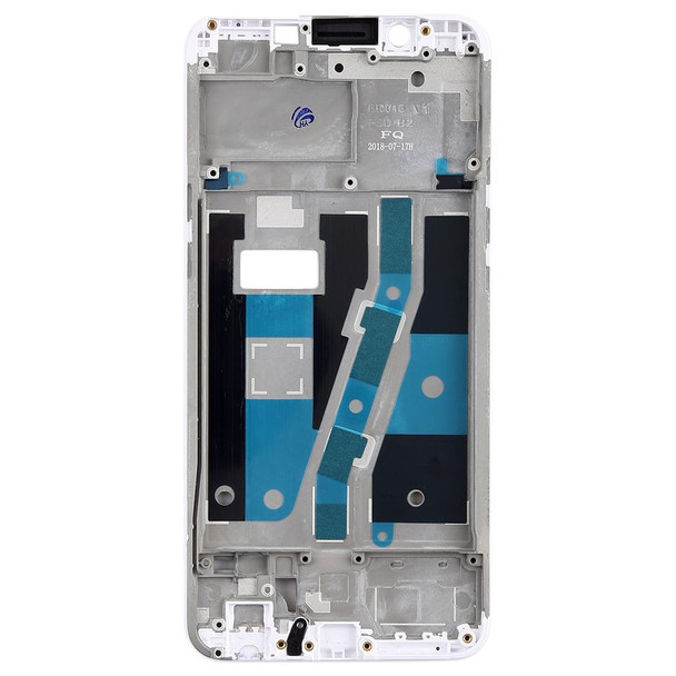 Front Housing LCD Frame Bezel Plate for OPPO A1(White)