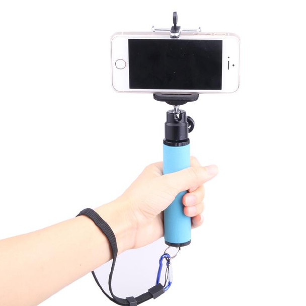 LED Flash Light Holder Sponge Steadicam Handheld Monopod with Gimbal for SLR Camera(Orange)