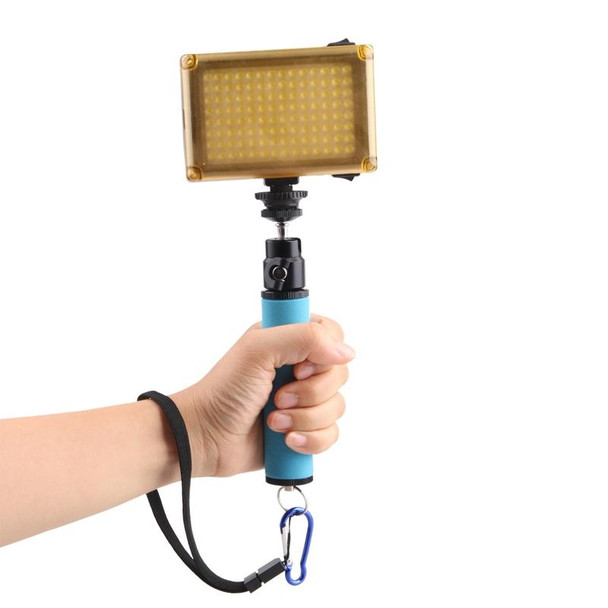 LED Flash Light Holder Sponge Steadicam Handheld Monopod with Gimbal for SLR Camera(Orange)