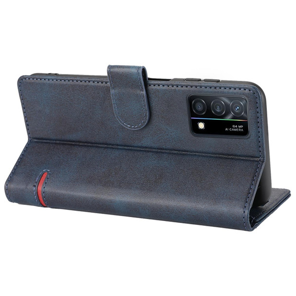 OPPO K9 Classic Wallet Flip Leather Phone Case(Blue)