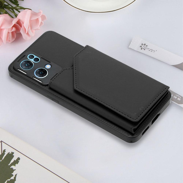 OPPO Reno7 Pro 5G Skin Feel PU + TPU + PC Phone Case(Black)