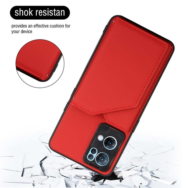 OPPO Reno7 Pro 5G Skin Feel PU + TPU + PC Phone Case(Red)