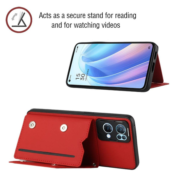 OPPO Reno7 Pro 5G Skin Feel PU + TPU + PC Phone Case(Red)