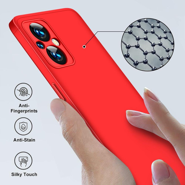 OPPO Reno7 Z 5G / A96 5G / Reno7 Lite / F21 Pro 5G / OnePlus Nord N20 5G GKK Three Stage Splicing Full Coverage PC Phone Case(Red)