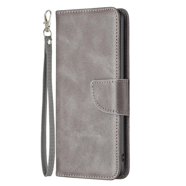 OPPO Reno7 5G/Find X5 Lite Lambskin Texture Leather Phone Case(Grey)