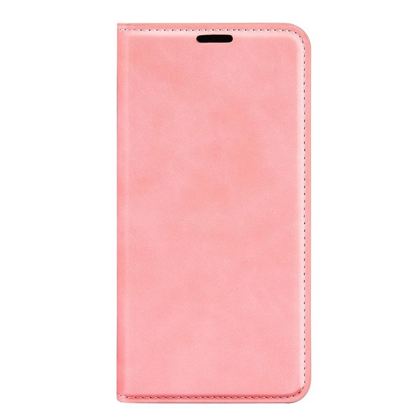 OPPO Reno7 4G / F21 Pro 4G Retro-skin Magnetic Suction Leather Phone Case(Pink)