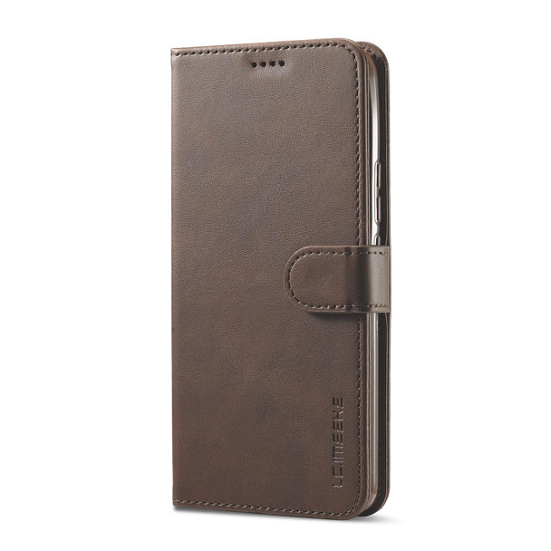 Realme 9 Pro LC.IMEEKE Calf Texture Leather Phone Case(Brown)