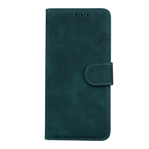 OPPO Reno6 Pro+ Skin Feel Pure Color Flip Leather Phone Case(Green)
