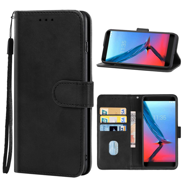 Leather Phone Case - ZTE Blade V9(Black)