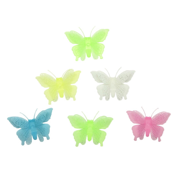 2 Pack Colourful Glow In The Dark Butterfly