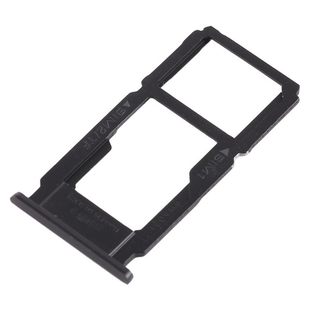 SIM Card Tray + SIM Card Tray / Micro SD Card Tray for OPPO R9sk(Black)