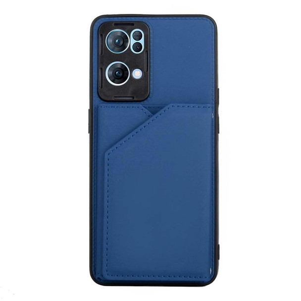 OPPO Reno7 Pro 5G Skin Feel PU + TPU + PC Phone Case(Blue)