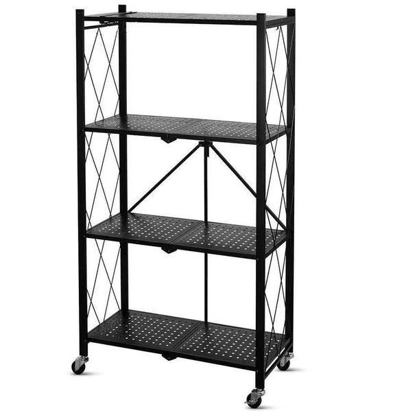 4-Tier Folding Storage Shelf