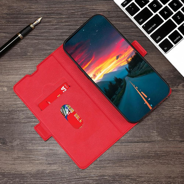 OPPO Find X3 / X3 Pro Ultra-thin Voltage Side Buckle PU + TPU Leather Phone Case(Red)