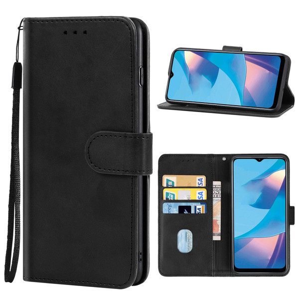 Leather Phone Case - OPPO A54s(Black)