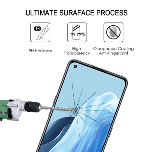 Full Glue Cover Screen Protector Tempered Glass Film - OPPO Reno7 / Reno7 Z 5G / Reno7 5G / Reno7 Lite / Reno8 Lite / F21 Pro 5G