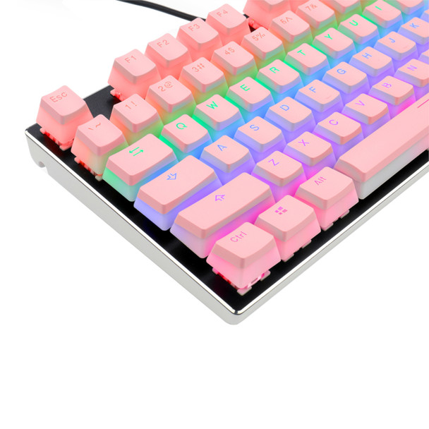 Redragon SCARAB Mechanical Keyboard Keycaps Semi-Transparent - Pink