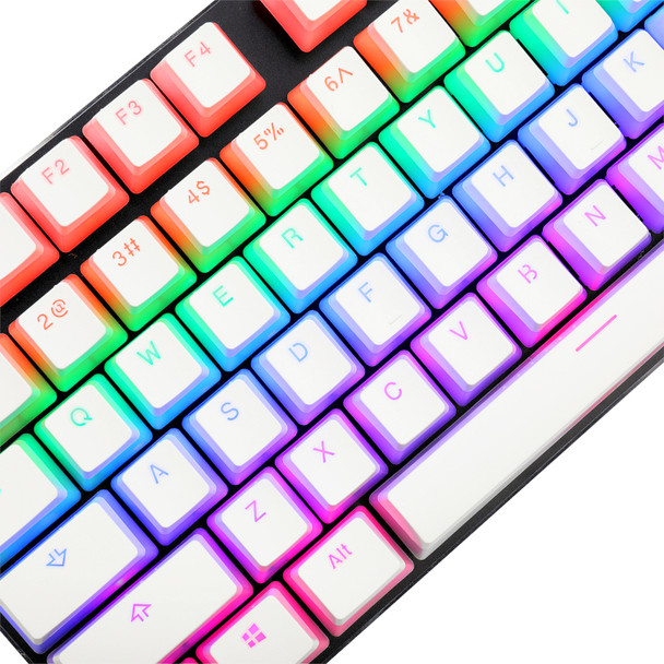 Redragon SCARAB Mechanical Gaming Keycaps Semi-Transparent - White