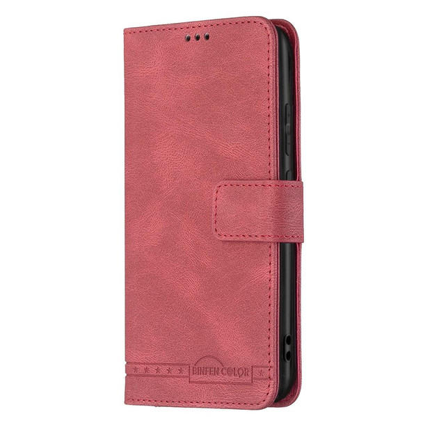 OPPO Realme C21 / C20 Magnetic Clasp RFID Blocking Anti-Theft Leather Case with Holder & Card Slots & Wallet(Red)