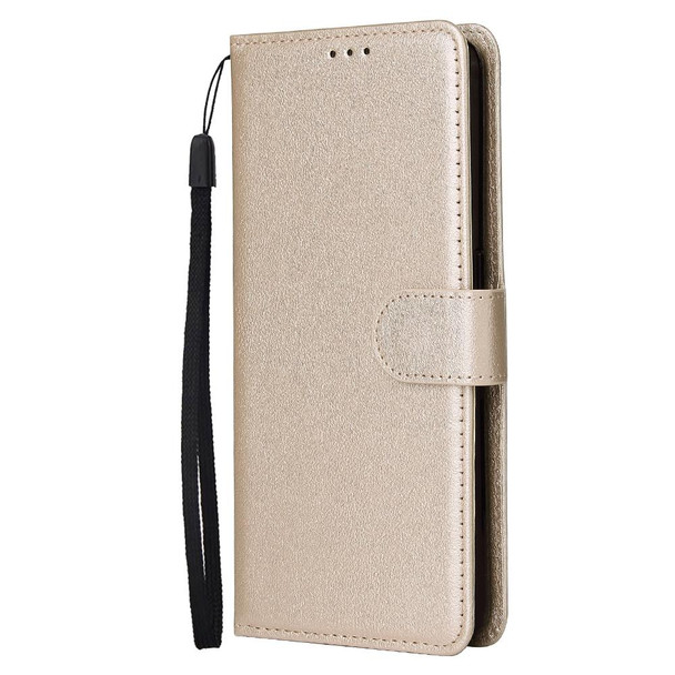 OPPO A94 4G Multifunctional Horizontal Flip Leather Case, with Three Card Slot & Holder & Photo Frame & Lanyard(Tyrant Gold)