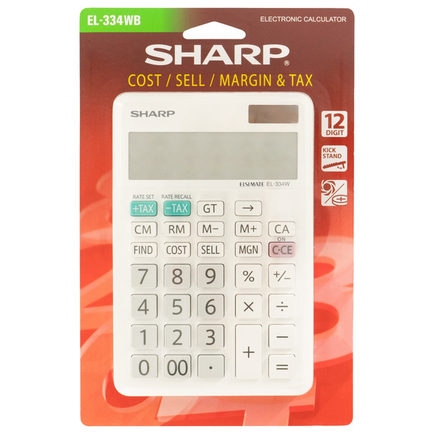 Sharp Desk Calculator - ElsiMate EL334WB