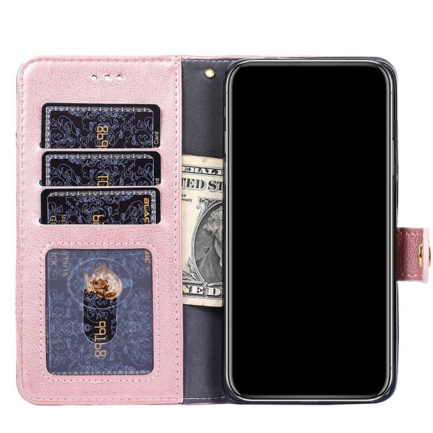 OPPO Find X3 / X3 Pro Zipper Bag PU + TPU Horizontal Flip Leather Case with Holder & Card Slot & Wallet & Lanyard(Rose Gold)