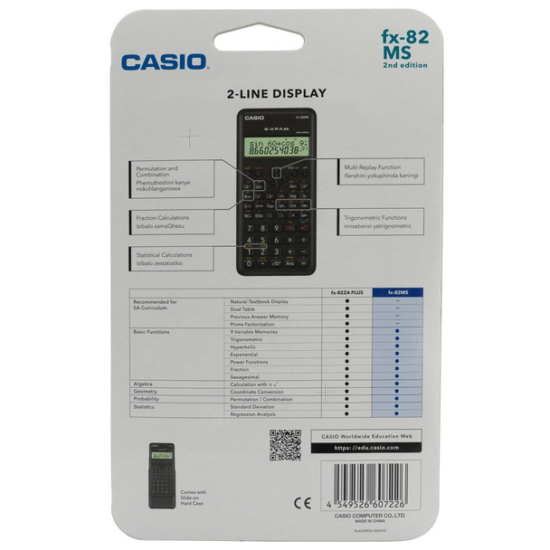 Casio FX-82 MS - Scientific Calculator