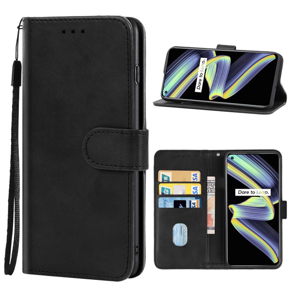 OPPO Realme X7 Max 5G Leather Phone Case(Black)