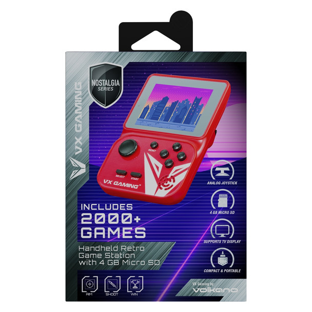 VX Gaming Handheld Retro Game Station - Nostalgia Series