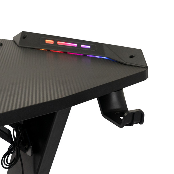 VX Gaming Desk with RGB Lighting