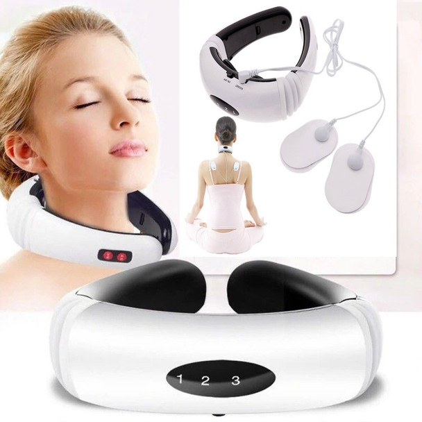 Portable Electronic Neck Massager for Pain Relief and Relaxation