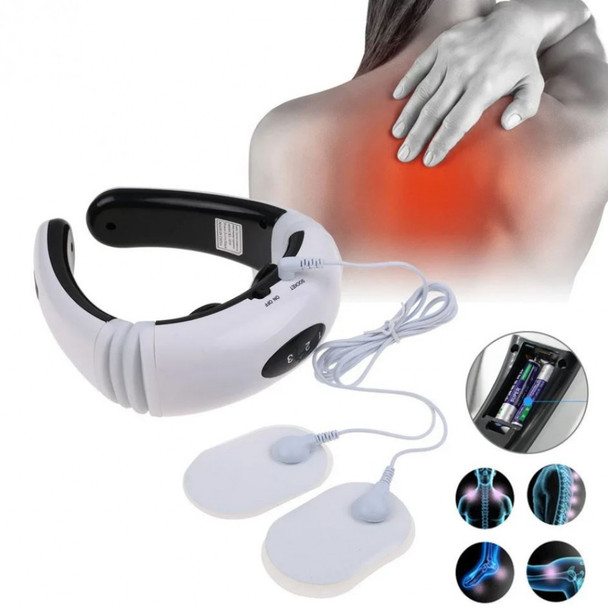 Portable Electronic Neck Massager for Pain Relief and Relaxation