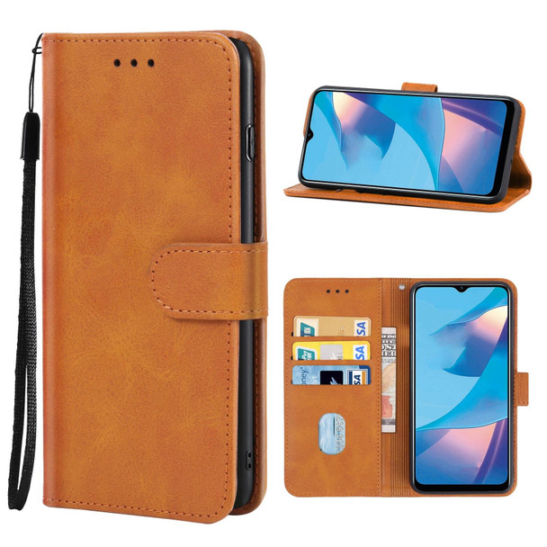 Leather Phone Case - OPPO A54s(Brown)