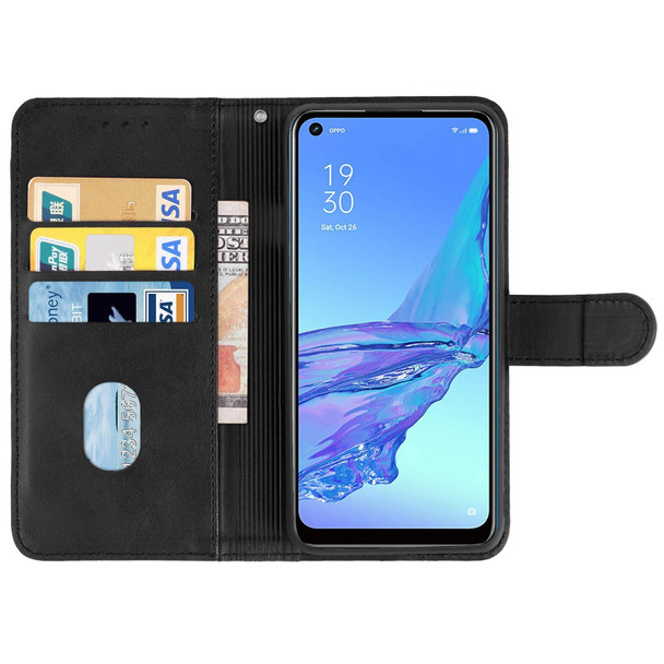 Leather Phone Case - OPPO A53s(Black)