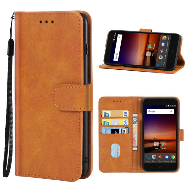 Leather Phone Case - ZTE Tempo X / Vantage Z839 / N9137(Brown)