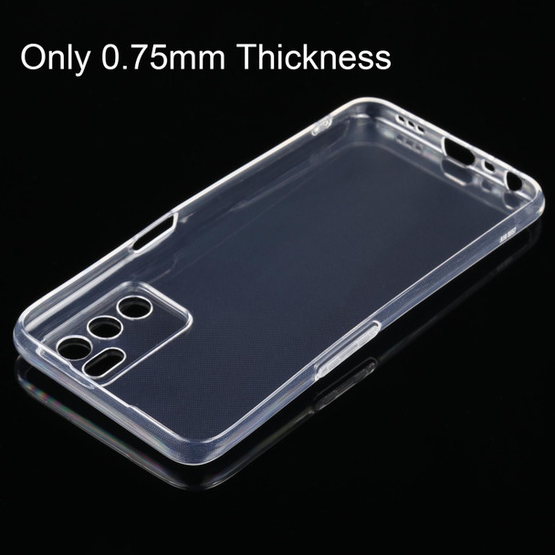 OPPO A16 0.75mm Ultra-thin Transparent TPU Soft Protective Case