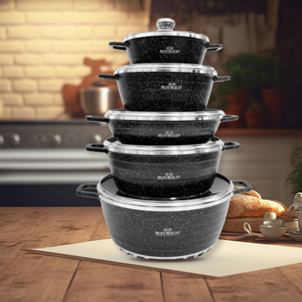 10 Piece Non-stick Pot Set