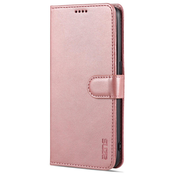 OPPO K9 AZNS Skin Feel Calf Texture Horizontal Flip Leather Case with Card Slots & Holder & Wallet(Rose Gold)