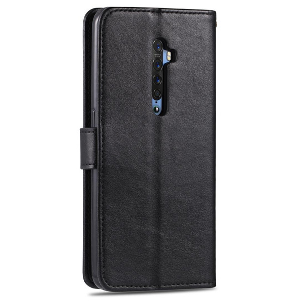 OPPO Reno2 AZNS Sheepskin Texture Horizontal Flip Leather Case with Holder & Card Slots & Wallet(Black)